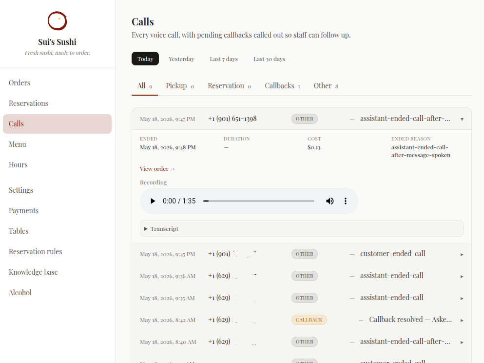Admin dashboard screenshot 3